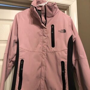 North face summit series wind stopper pink coat - Large